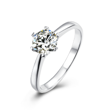 New Fashion Lady Jewelry 925 Sterling Silver Moissanite Ring